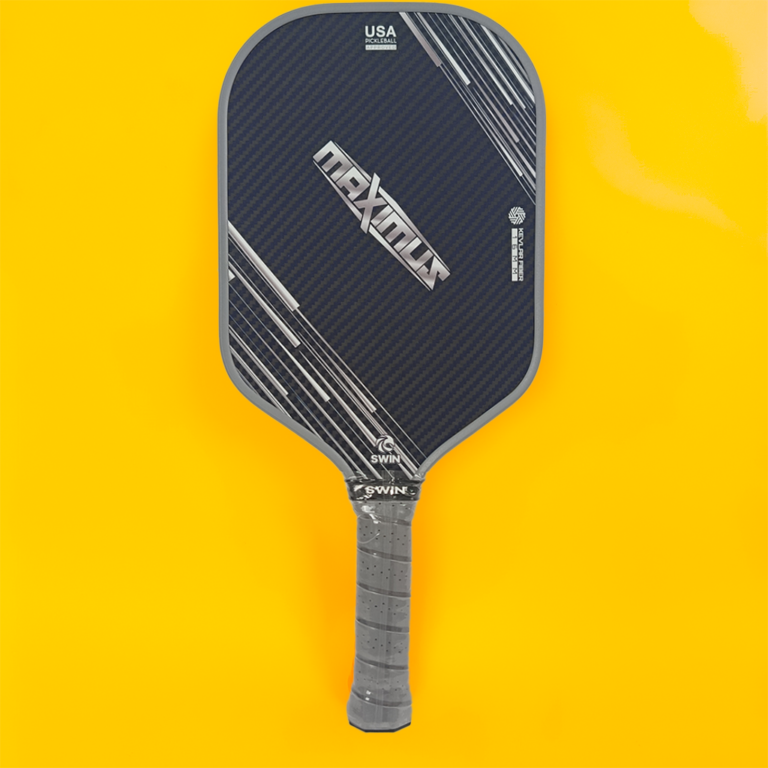 Vợt Pickleball Swin Maximus Carbon Kevlar (Xám Bạc)