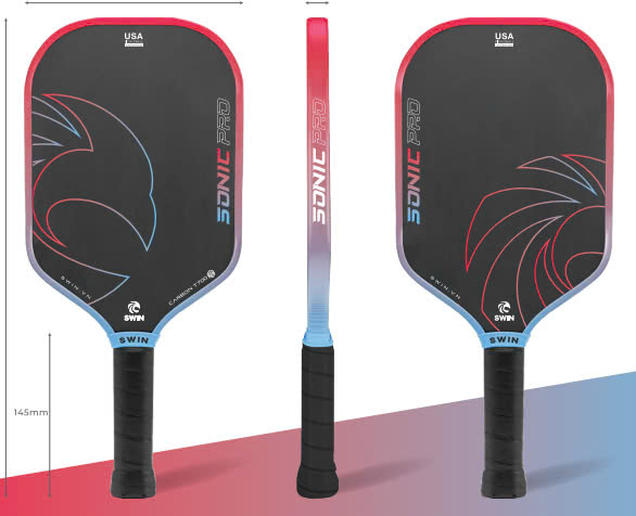 Vợt Pickleball Swin Sonic Pro (Xanh Hồng)