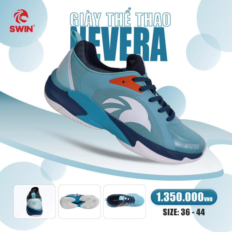 Giày Pickleball Swin Nevera (Xanh)