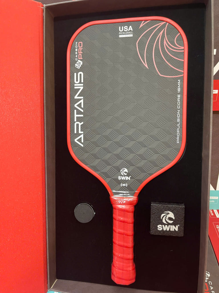 Vợt Pickleball Swin Artanis Carbon Pro 16mm (Màu Đỏ)